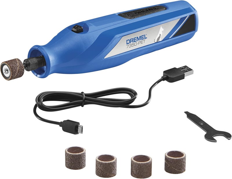 DREMEL 7350-PET 4V Pet & Dog Nail Grinder, Easy-To-Use & Safe Nail Trimmer, Professional Pet Grooming Kit - Works on Large, Medium, Small Dogs & Cats - Image 1